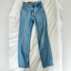 NWT LEVIS 70’s high slim straight jeans light wash vintage fit size 24